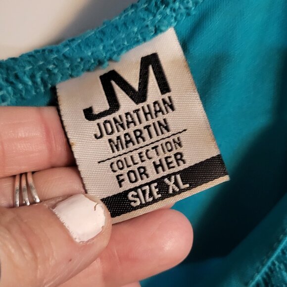 JONATHAN MARTIN TEAL LACE MINI DRESS SZ XL - Picture 4 of 6